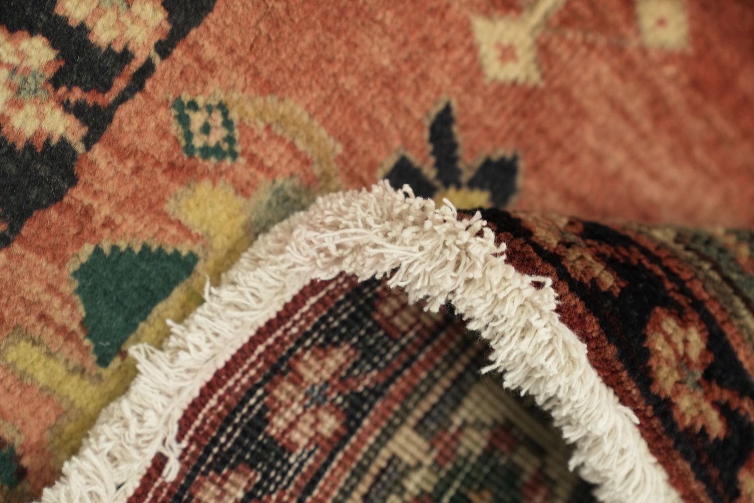 Geometric Heriz Persian Runner Rug 4x11