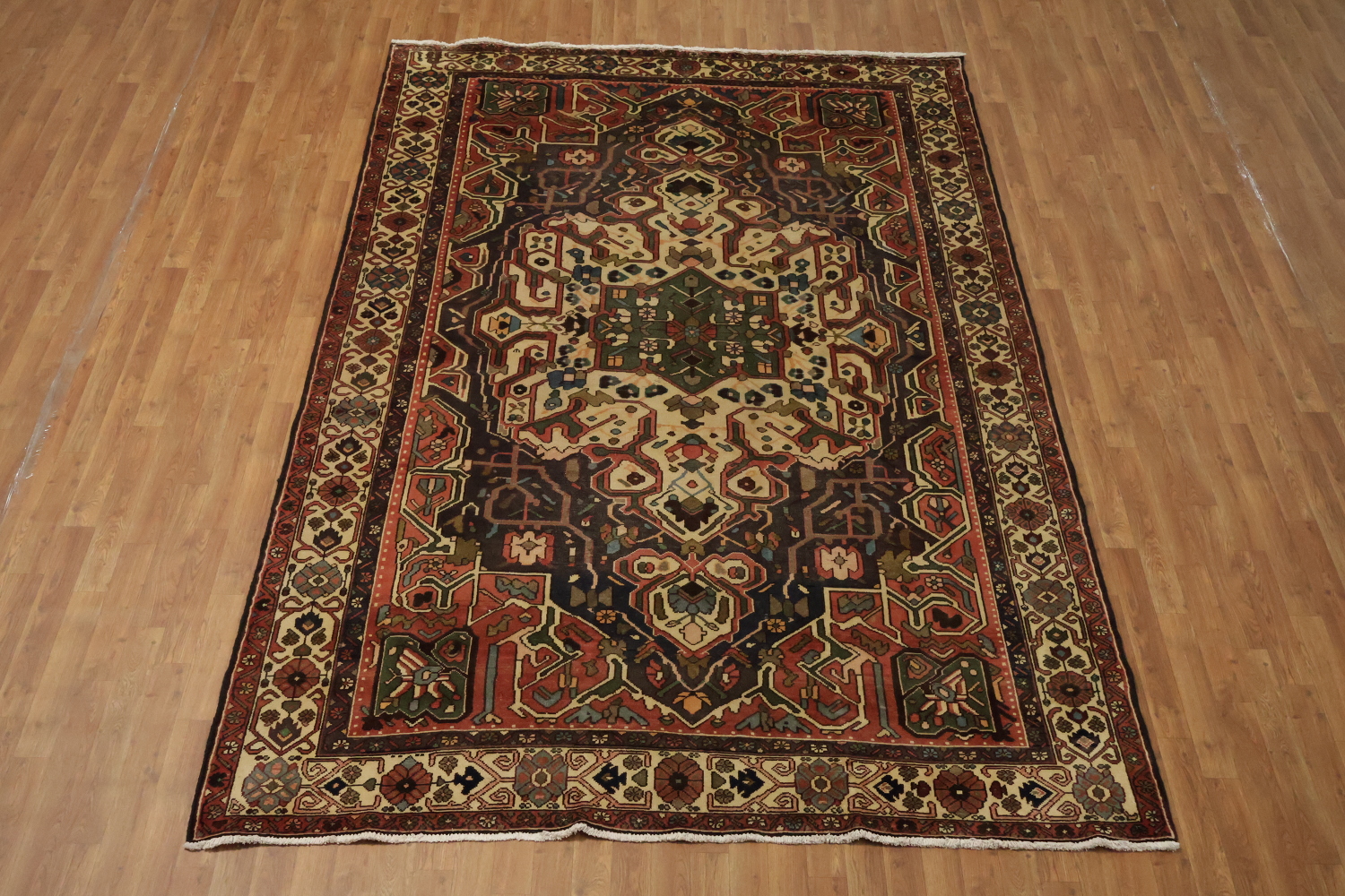 Geometric Bakhtiari Persian Area Rug 7x10