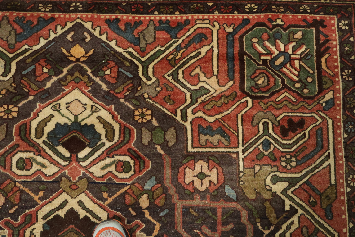 Geometric Bakhtiari Persian Area Rug 7x10