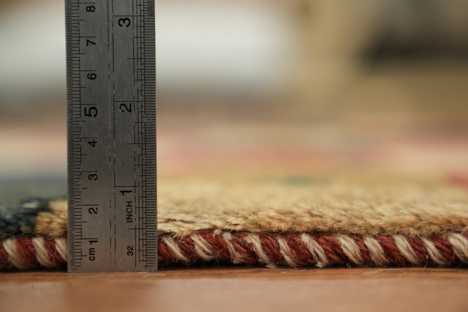Checkered Gabbeh Persian Runner Rug 3x9