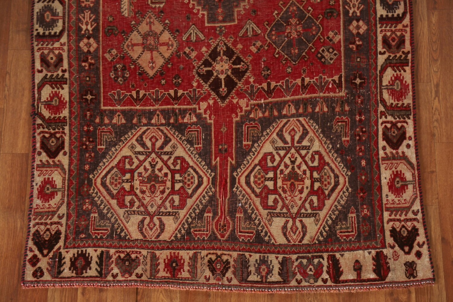 Vegetable Dye Antique Shiraz Persian Rug 4x8