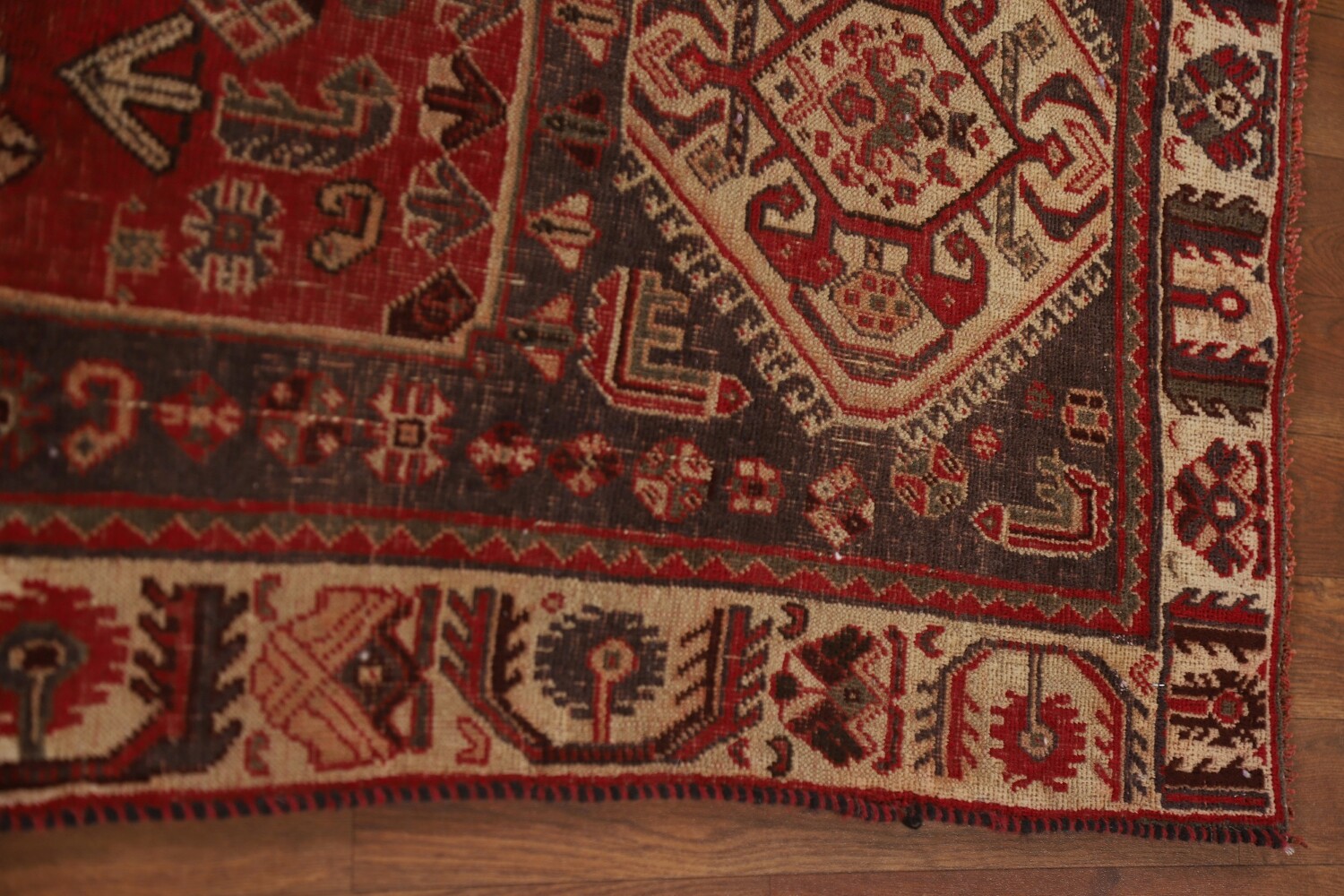 Vegetable Dye Antique Shiraz Persian Rug 4x8
