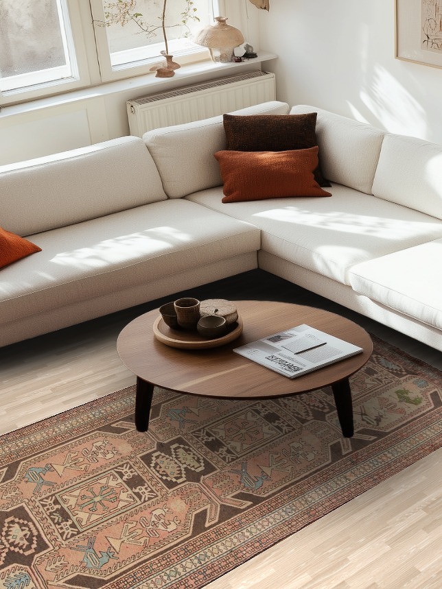 Animals Tribal Ardebil Persian Runner Rug 4x10