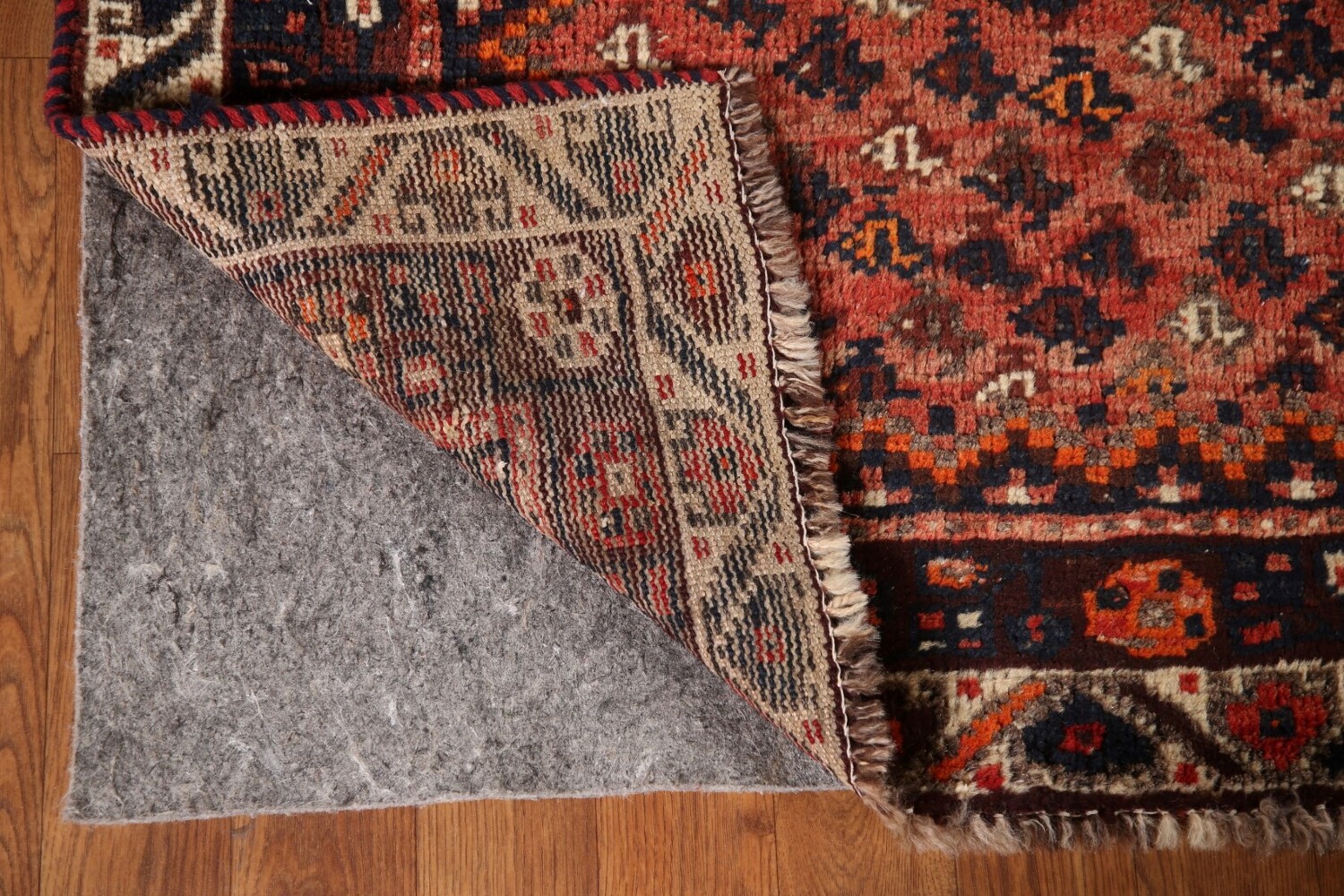 Antique Vegetable Dye Qashqai Persian Area Rug 6x9