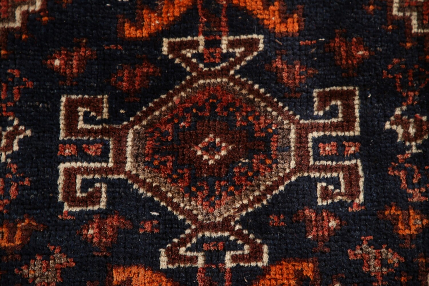Antique Vegetable Dye Qashqai Persian Area Rug 6x9