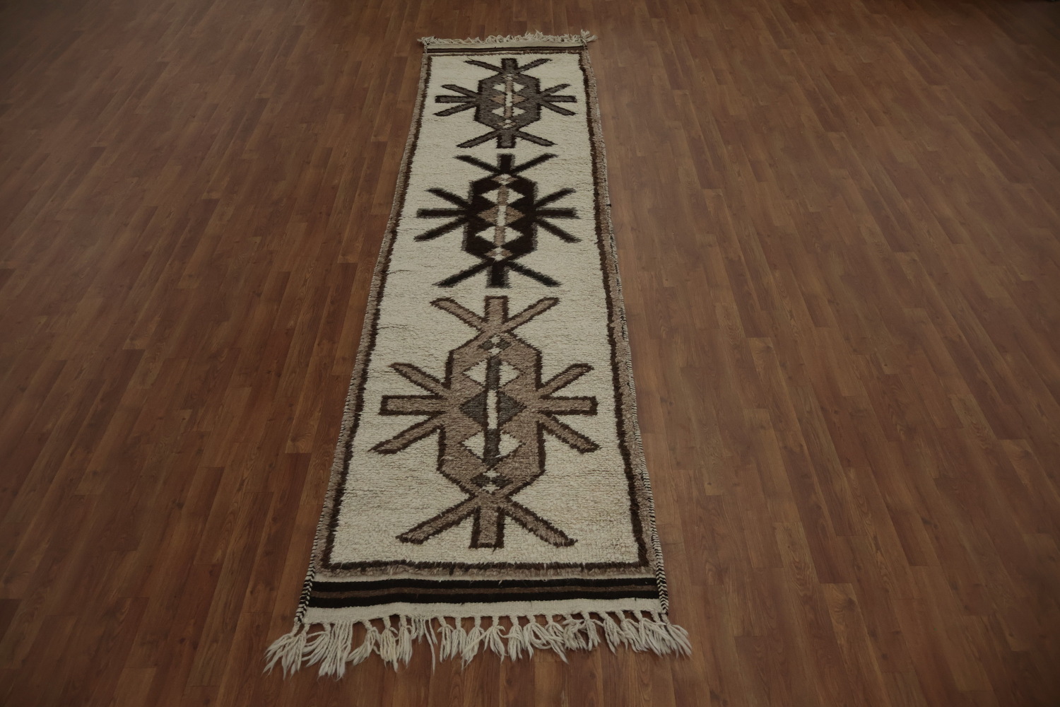 Vegetable Dye Kurdish Turkish Runner Rug 3x12