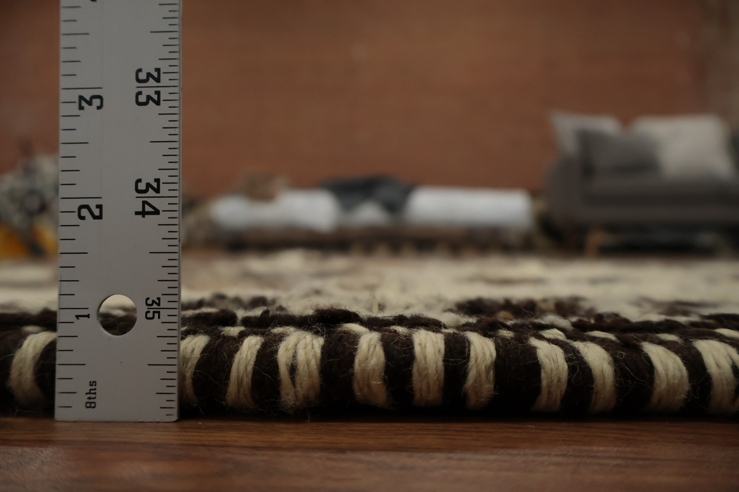 Intricate Kurdish Vegetable Dye Runner Rug 3x11 Perfect for Hallway Decor
