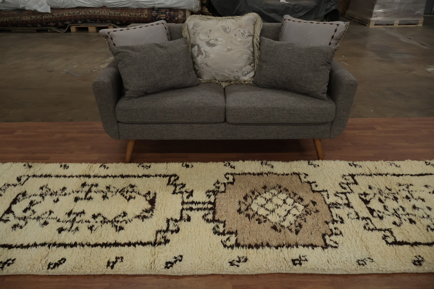 Natural Dye Kurdish Turkish Runner Rug 3x11