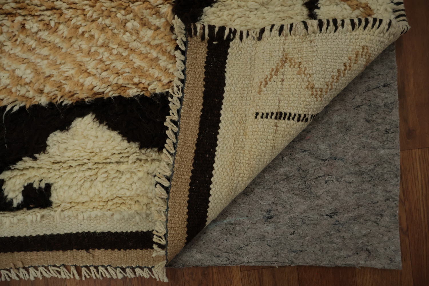 Vegetable Dye Kurdish Wool Turkish Runner Rug 3x11