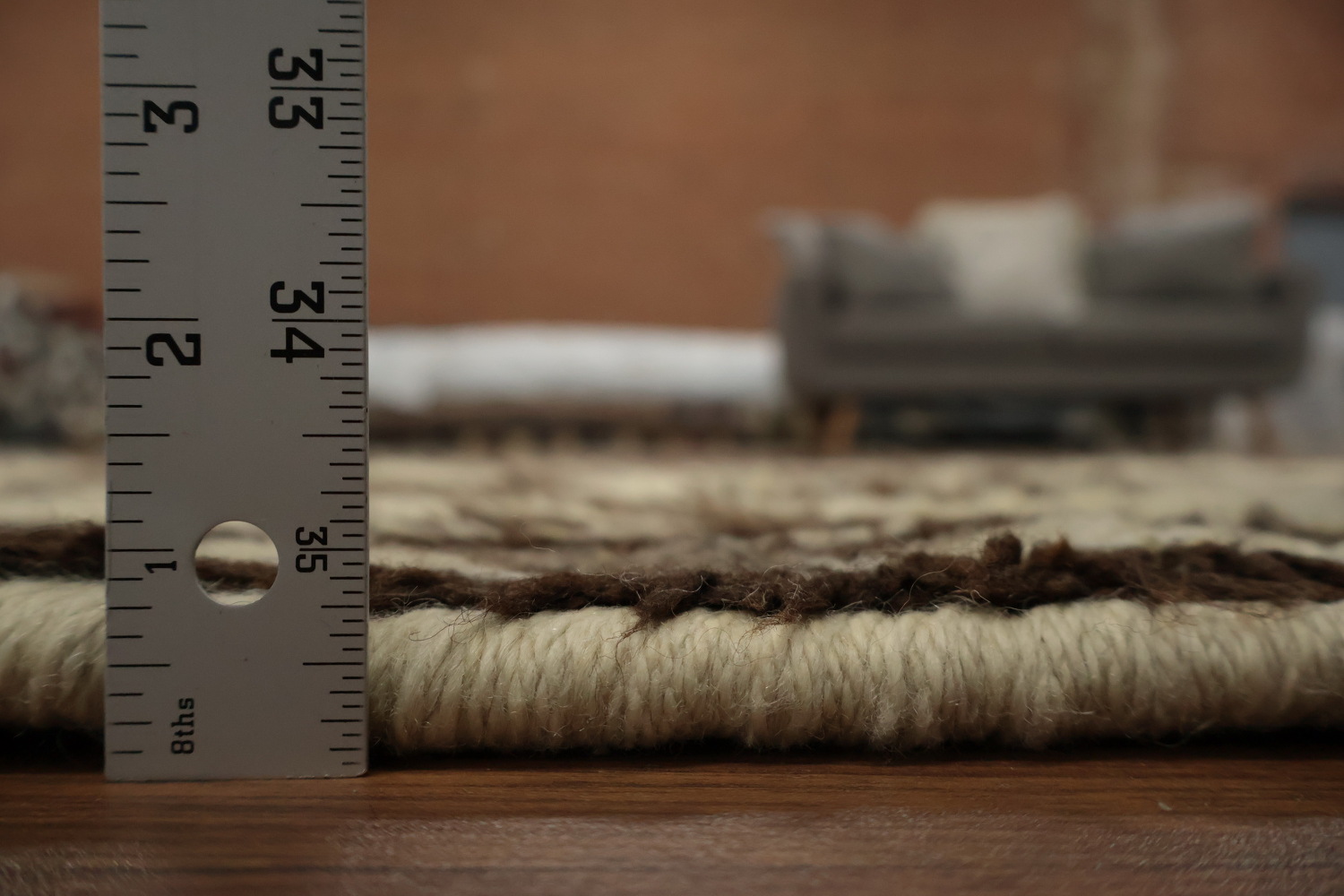 Vegetable Dye Kurdish Oriental Runner Rug 3x12
