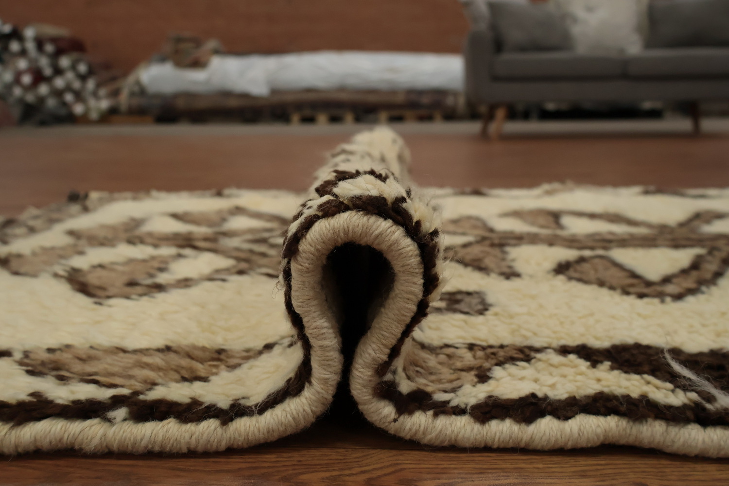 Elegant Natural Dye Kurdish Runner Rug 3x11 with Timeless Design