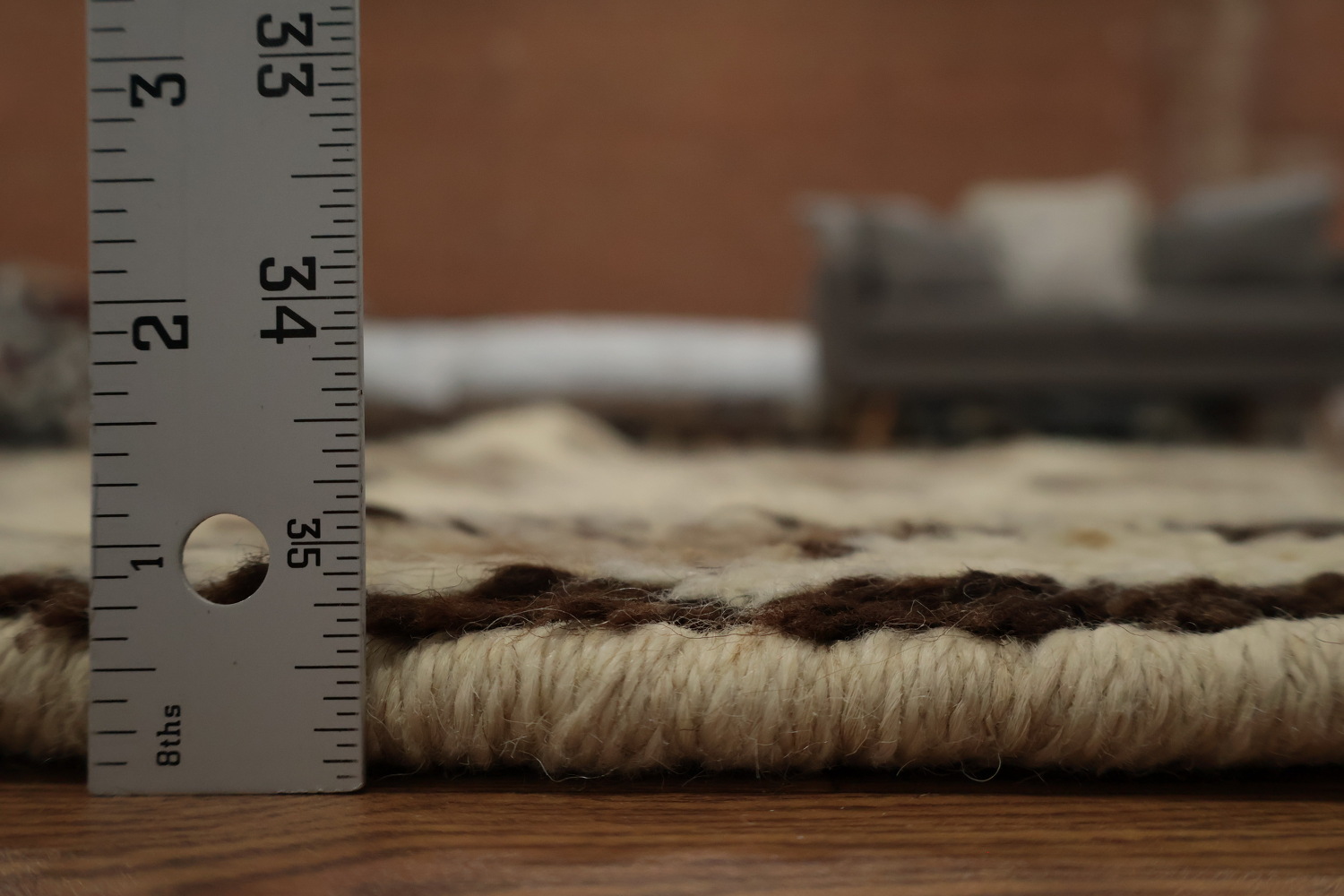 Elegant Natural Dye Kurdish Runner Rug 3x11 with Timeless Design