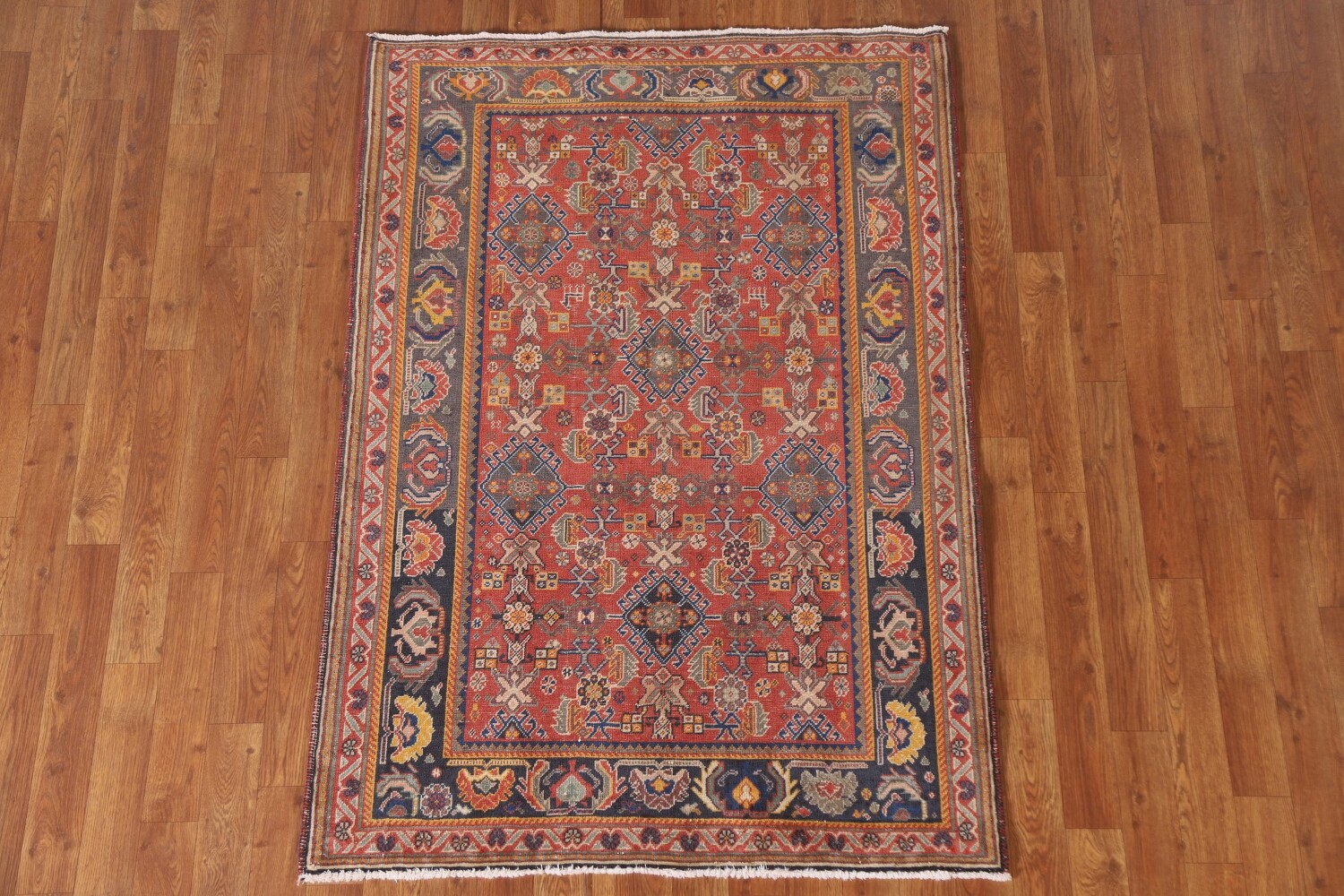 Antique Vegetable Dye Shiraz Kashkoli Persian Rug 3x5