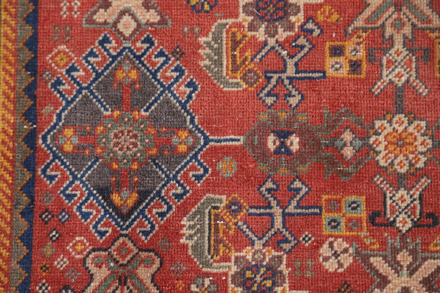 Antique Vegetable Dye Shiraz Kashkoli Persian Rug 3x5