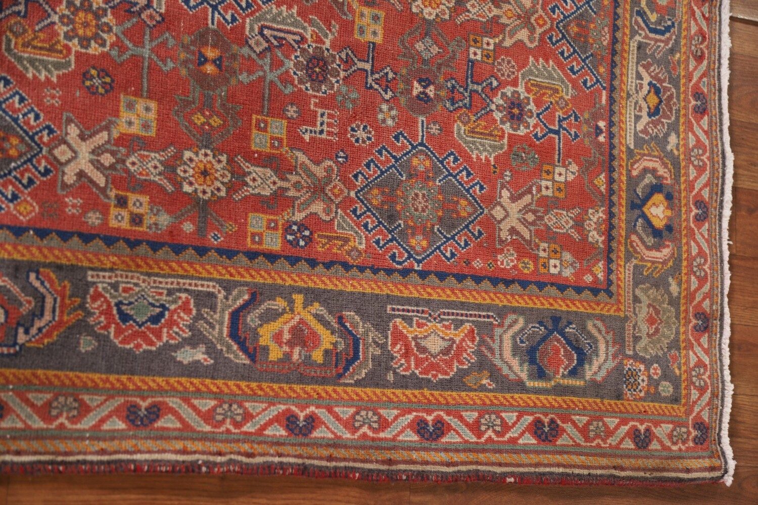 Antique Vegetable Dye Shiraz Kashkoli Persian Rug 3x5