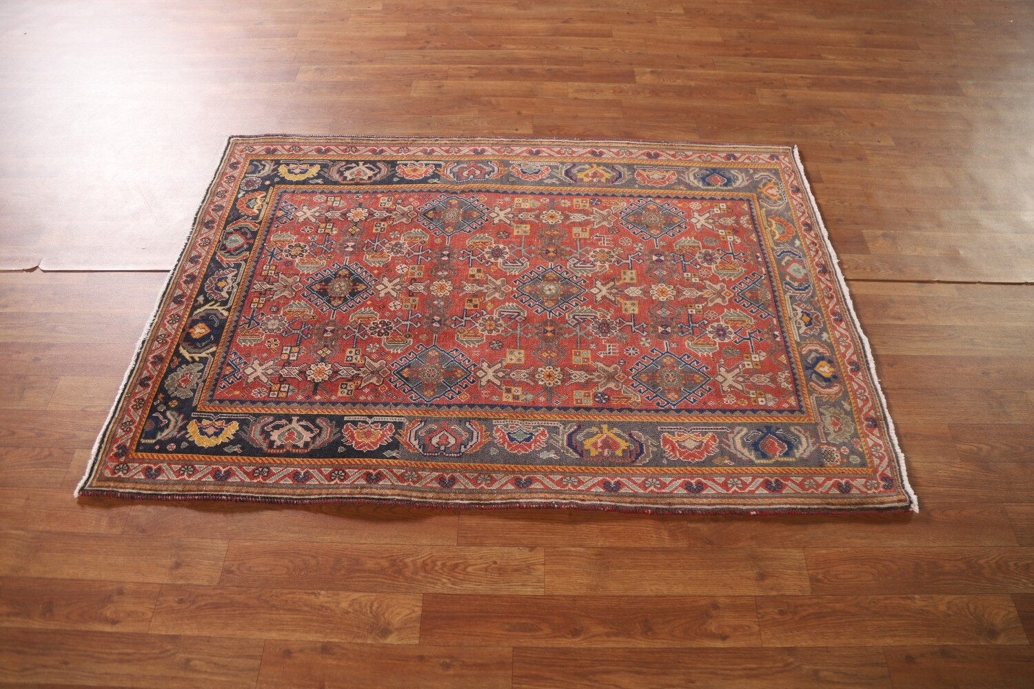 Antique Vegetable Dye Shiraz Kashkoli Persian Rug 3x5