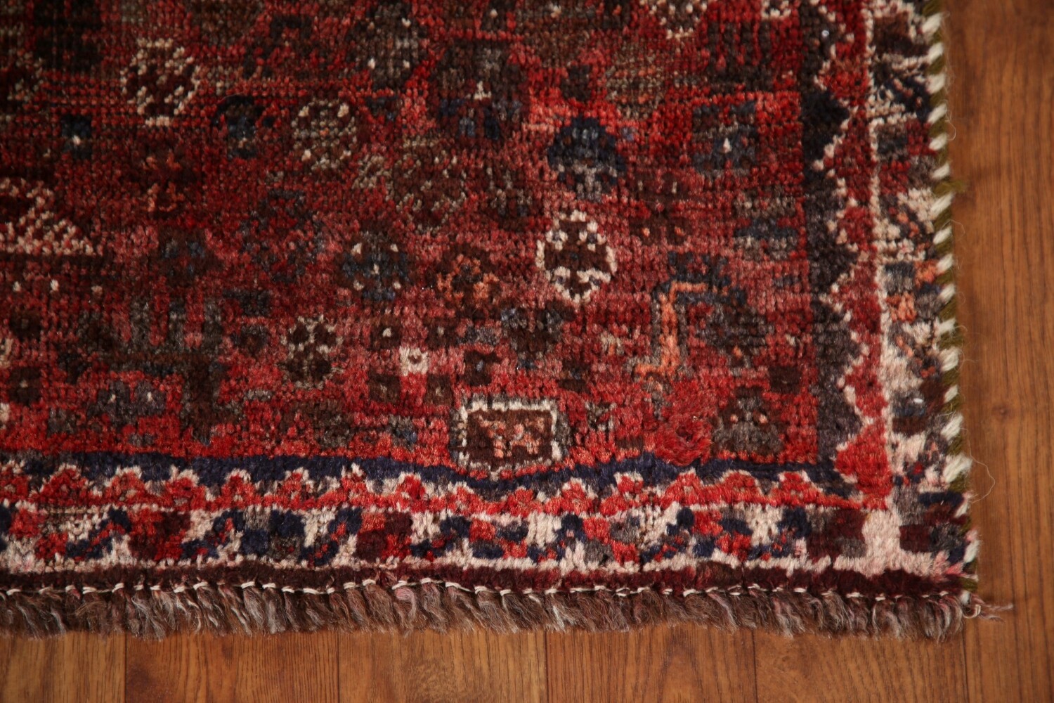 Pre-1900 Antique Qashqai Persian Rug 4x5