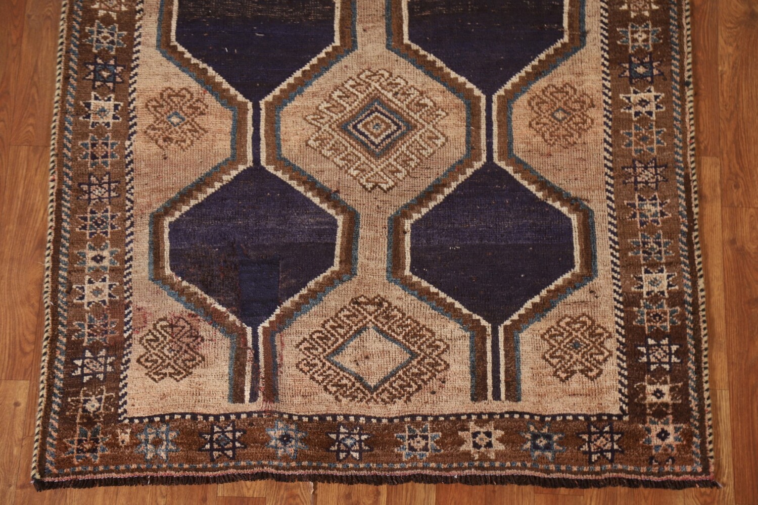 Antique Geometric Lori Persian Rug 4x7