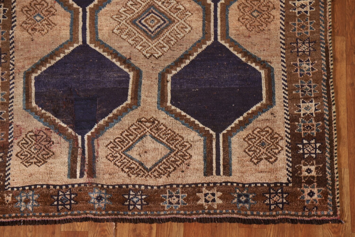 Antique Geometric Lori Persian Rug 4x7