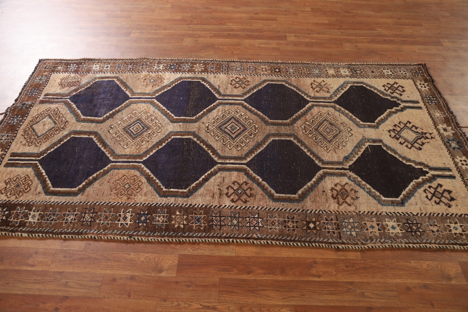 Antique Geometric Lori Persian Rug 4x7