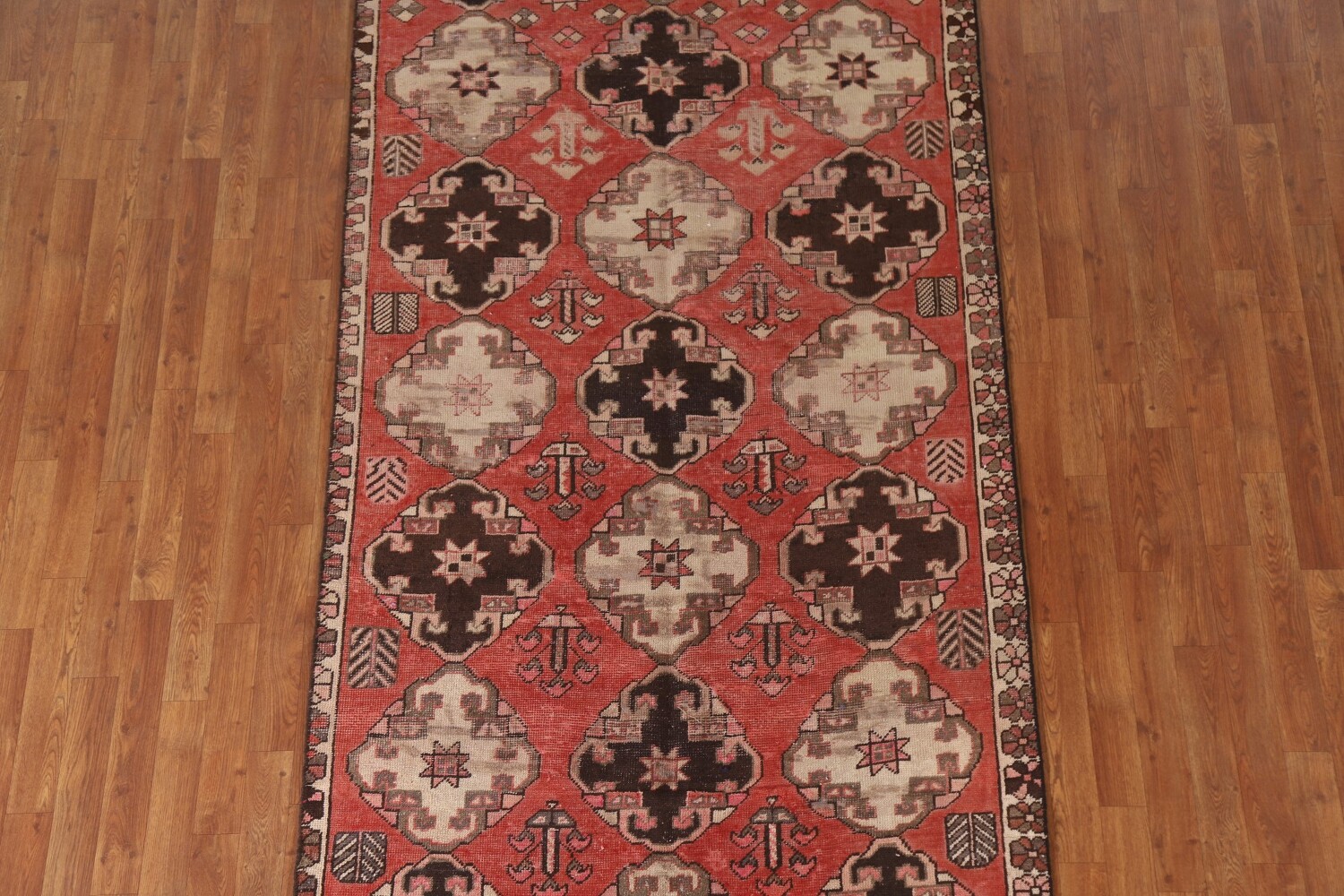 All-Over Geometric Bakhtiari Persian Area Rug 5x9