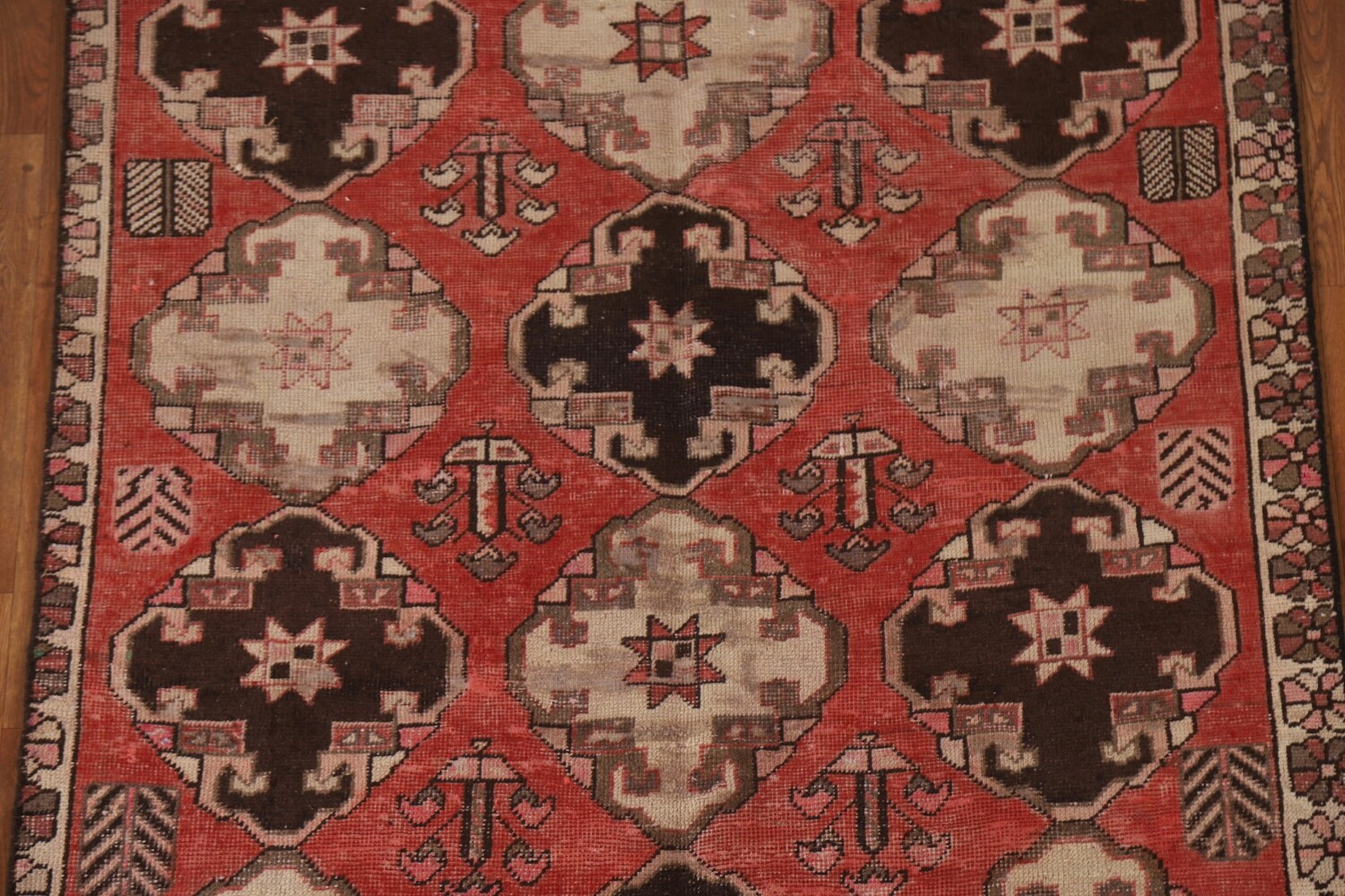 All-Over Geometric Bakhtiari Persian Area Rug 5x9