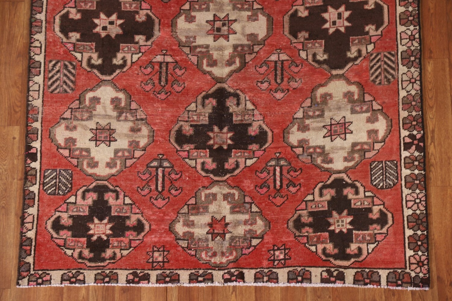 All-Over Geometric Bakhtiari Persian Area Rug 5x9