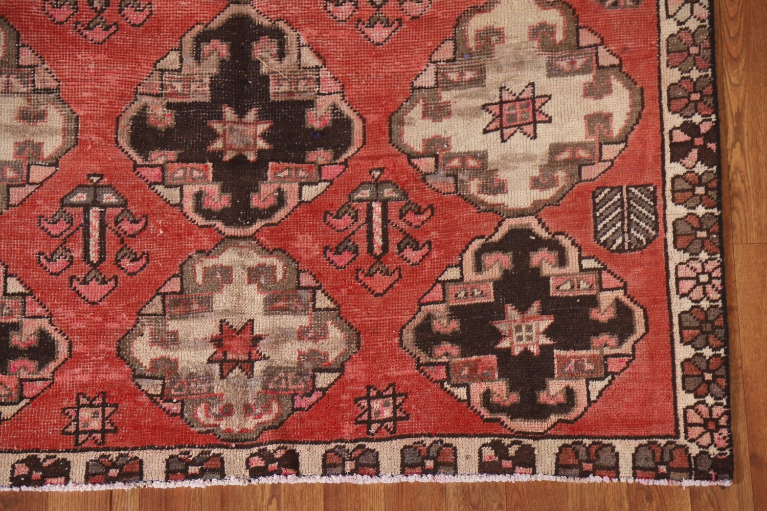 All-Over Geometric Bakhtiari Persian Area Rug 5x9