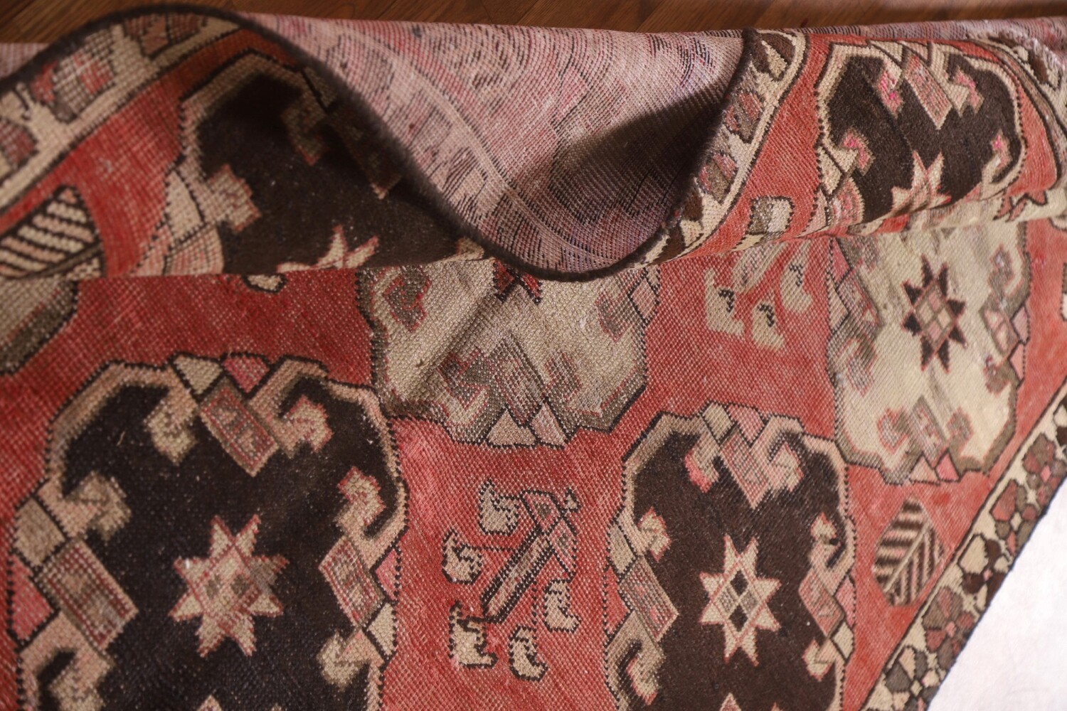 All-Over Geometric Bakhtiari Persian Area Rug 5x9