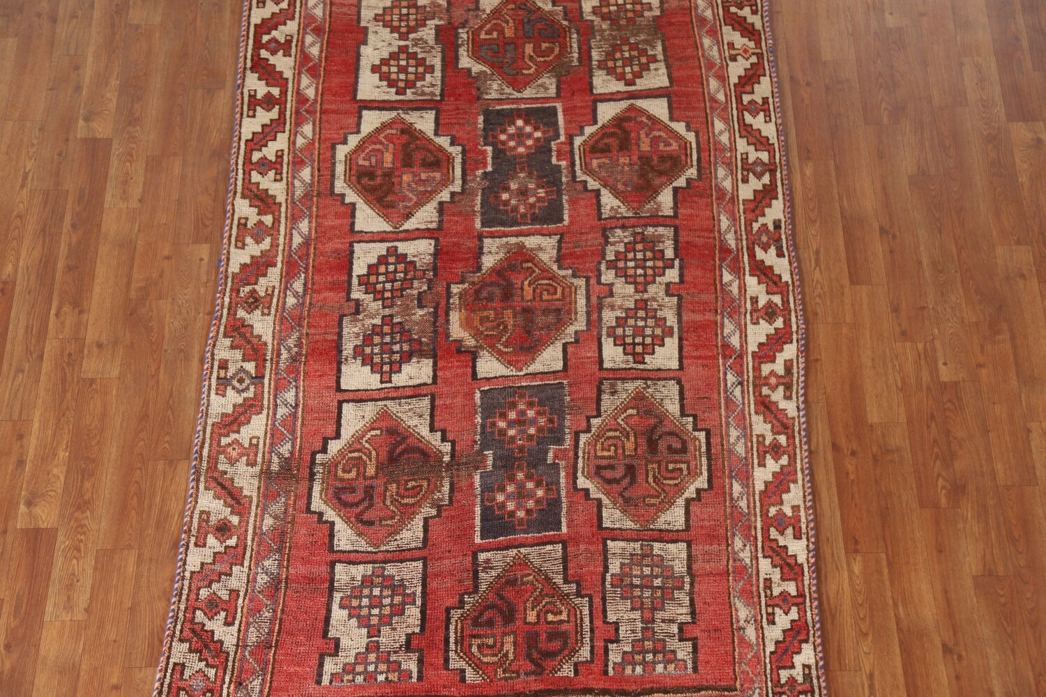 Antique Wool Lori Persian Rug 4x7