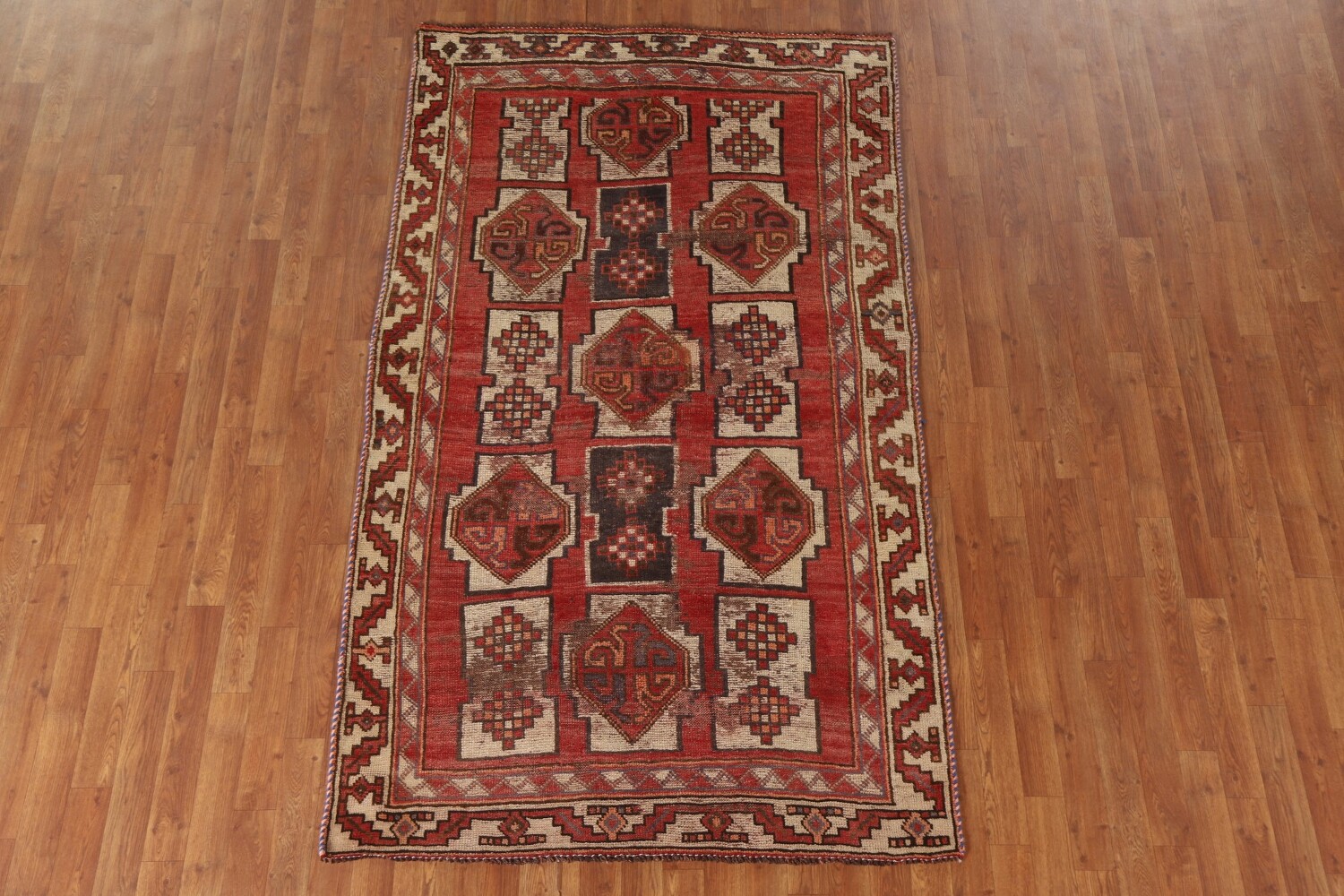 Antique Wool Lori Persian Rug 4x7