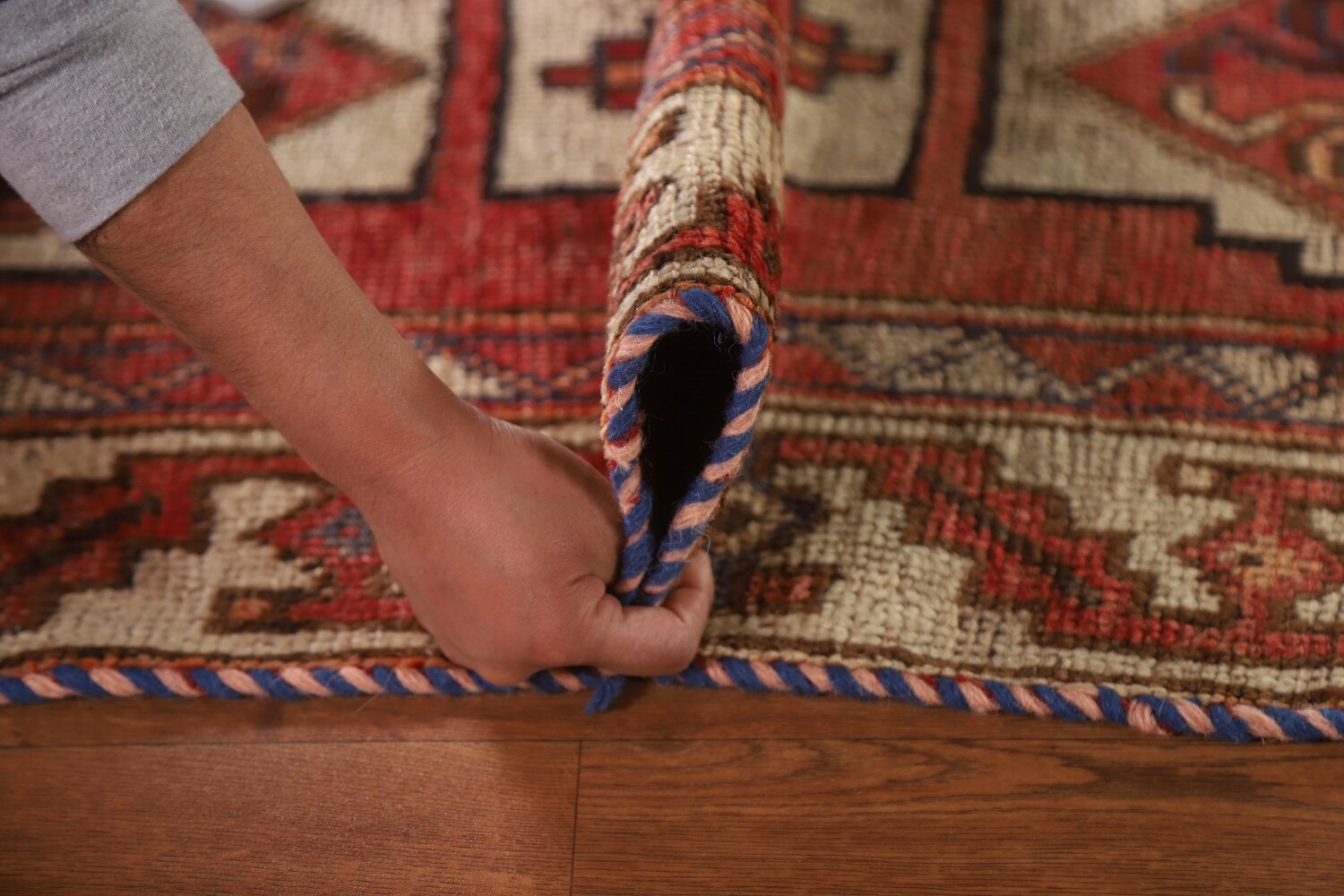 Antique Wool Lori Persian Rug 4x7