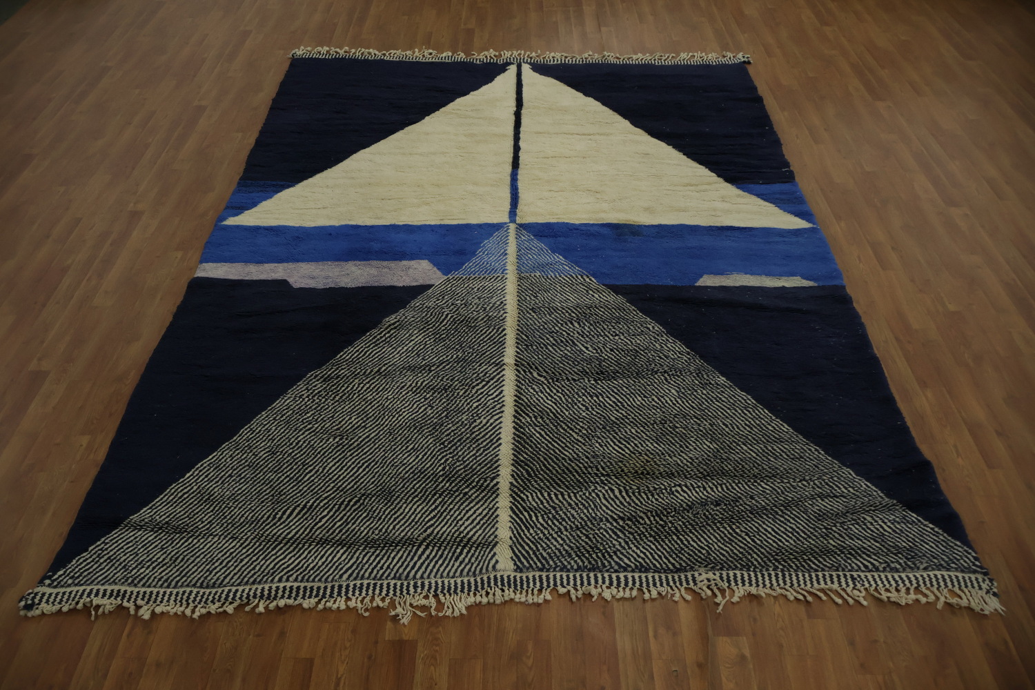 Modern Artistic Bold Geometric Moroccan Persian Area Rug 8x11