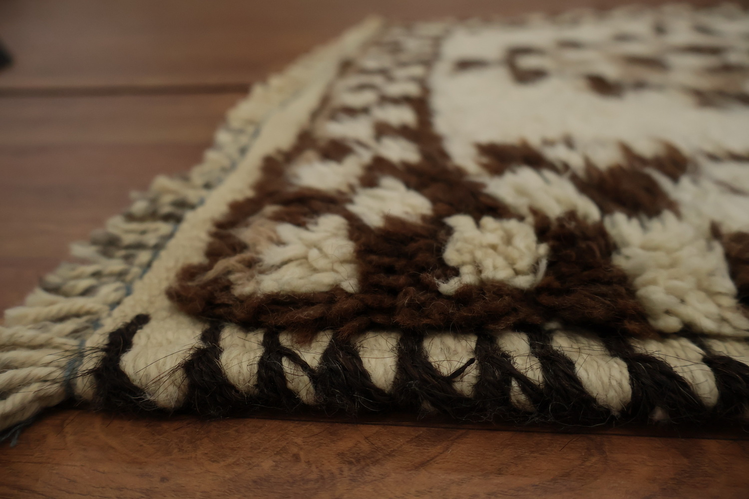 Luxury Geometric Natural Dye Anatolian Runner Rug 3x11
