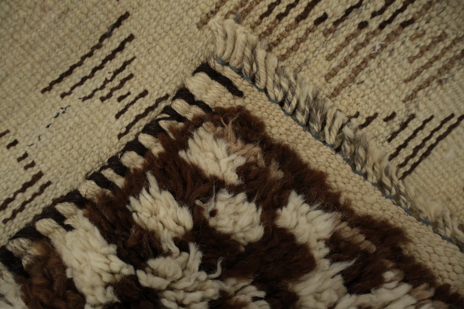 Luxury Geometric Natural Dye Anatolian Runner Rug 3x11