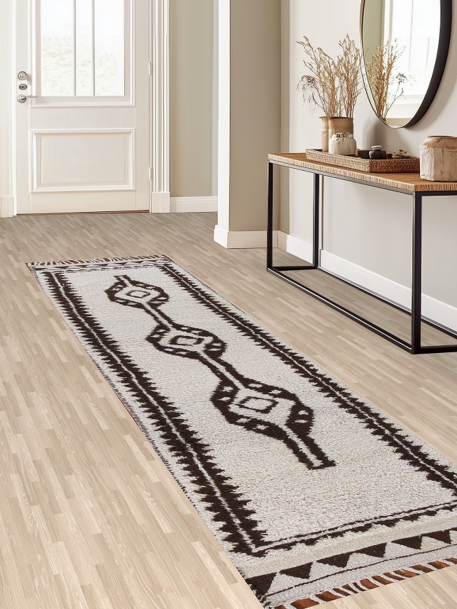 Plush Turkish Anatolian Wool Runner Rug 3x11