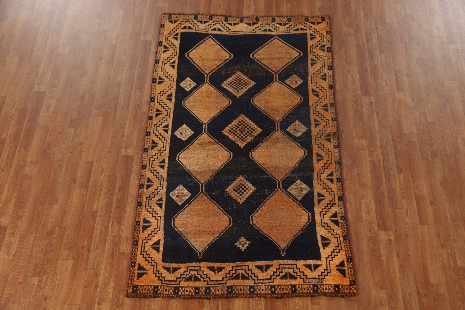 Antique Geometric Lori Persian Rug 4x7
