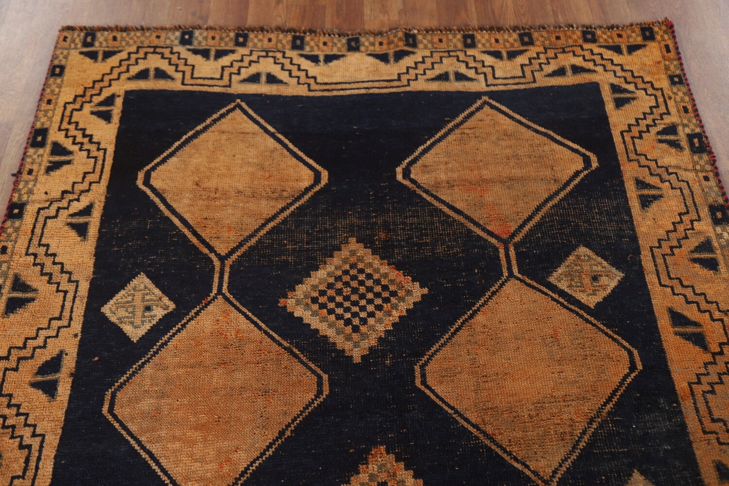 Antique Geometric Lori Persian Rug 4x7