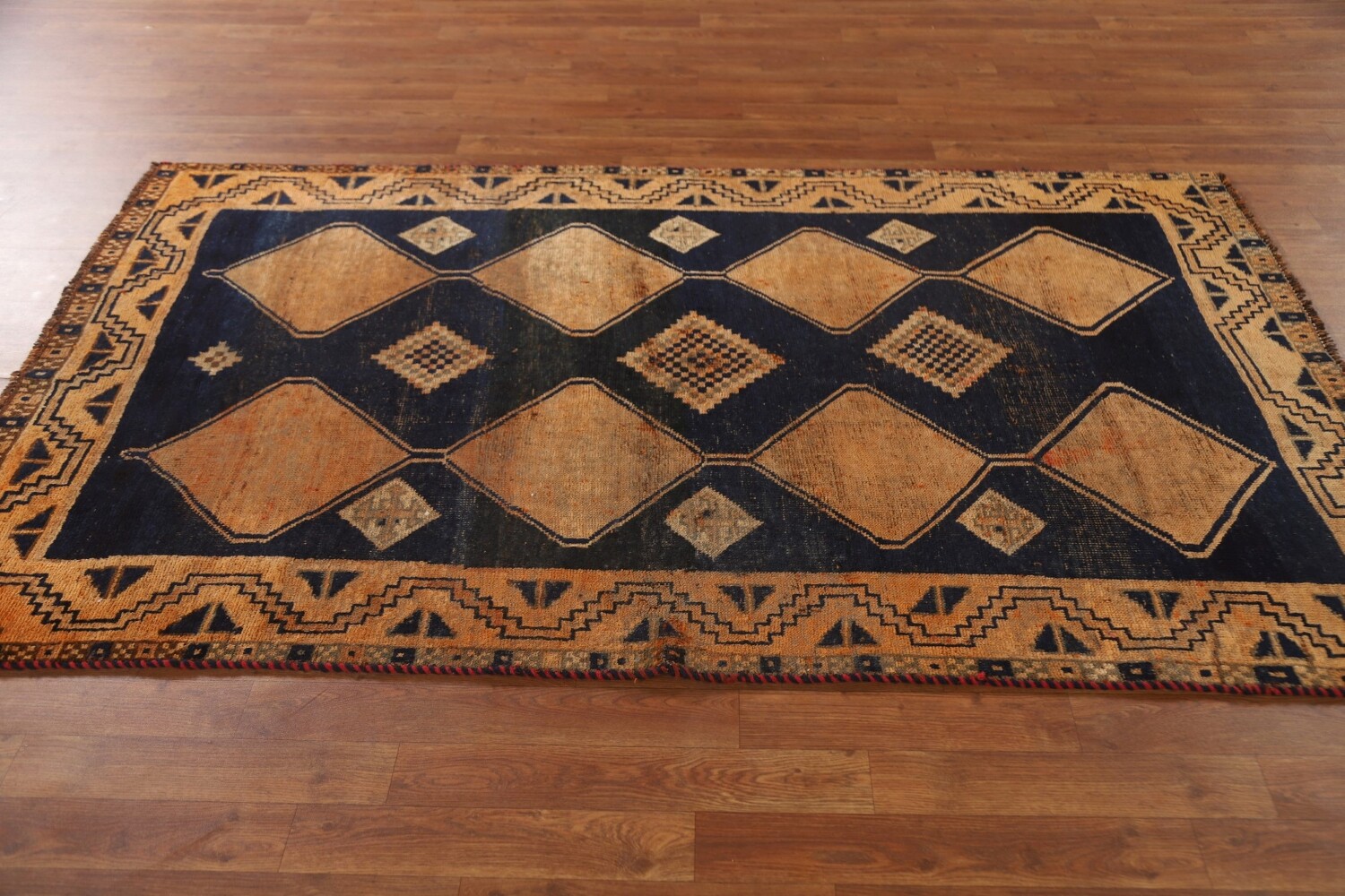 Antique Geometric Lori Persian Rug 4x7