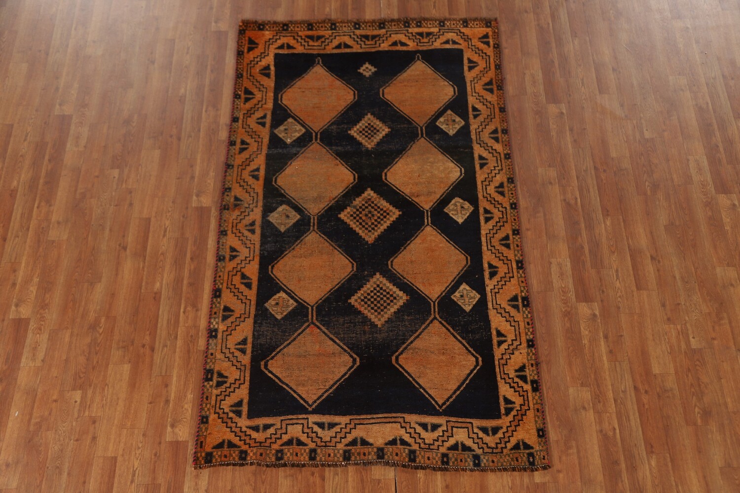 Antique Geometric Lori Persian Rug 4x7