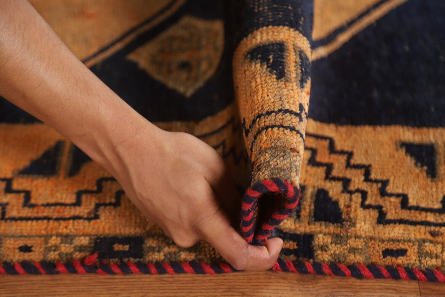Antique Geometric Lori Persian Rug 4x7