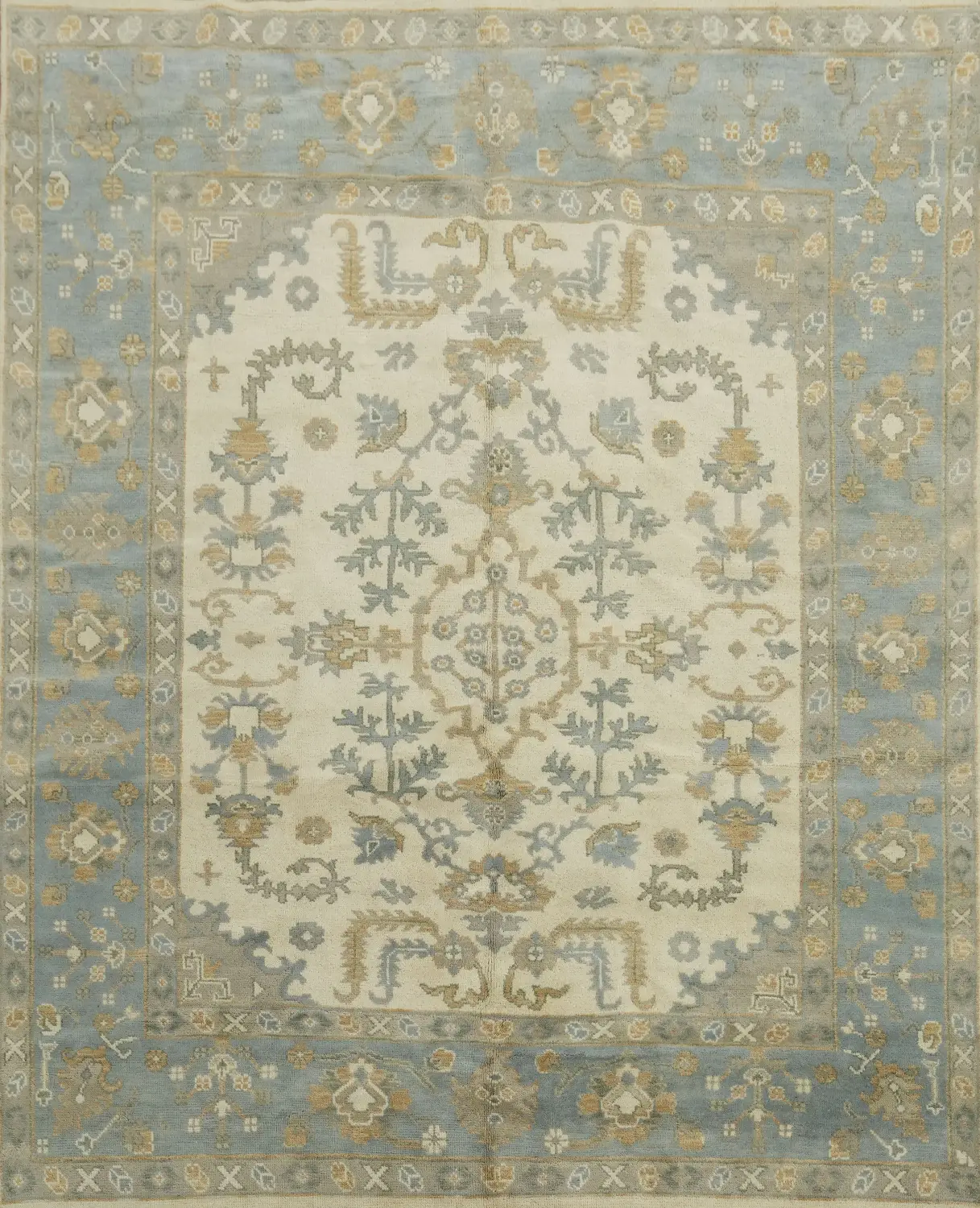 Timeless Traditional Patterned Rug in Gentle Pastel Tones 8x10 ft