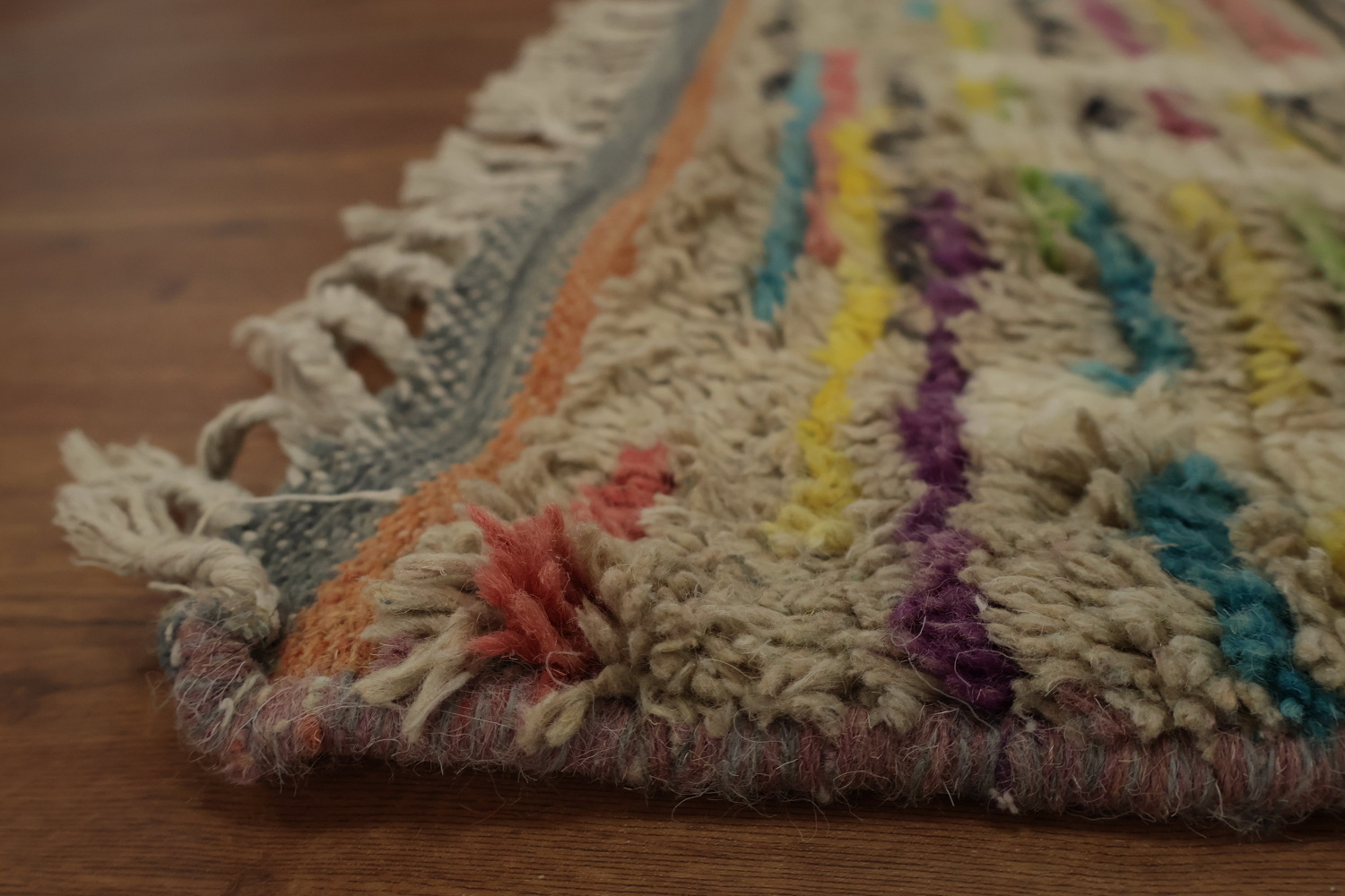 Intricate Zigzag Pattern Moroccan Large Rug 9x15 in Earthy Tones