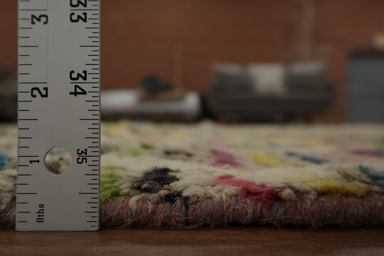 Intricate Zigzag Pattern Moroccan Large Rug 9x15 in Earthy Tones