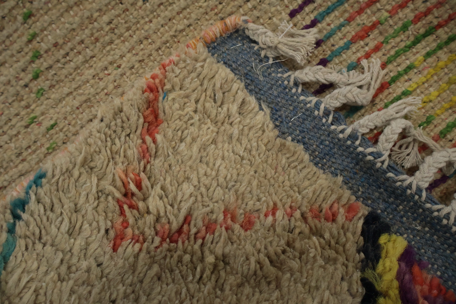 Radiant Multicolor Moroccan Area Rug 8x11 A Boho Chic Statement