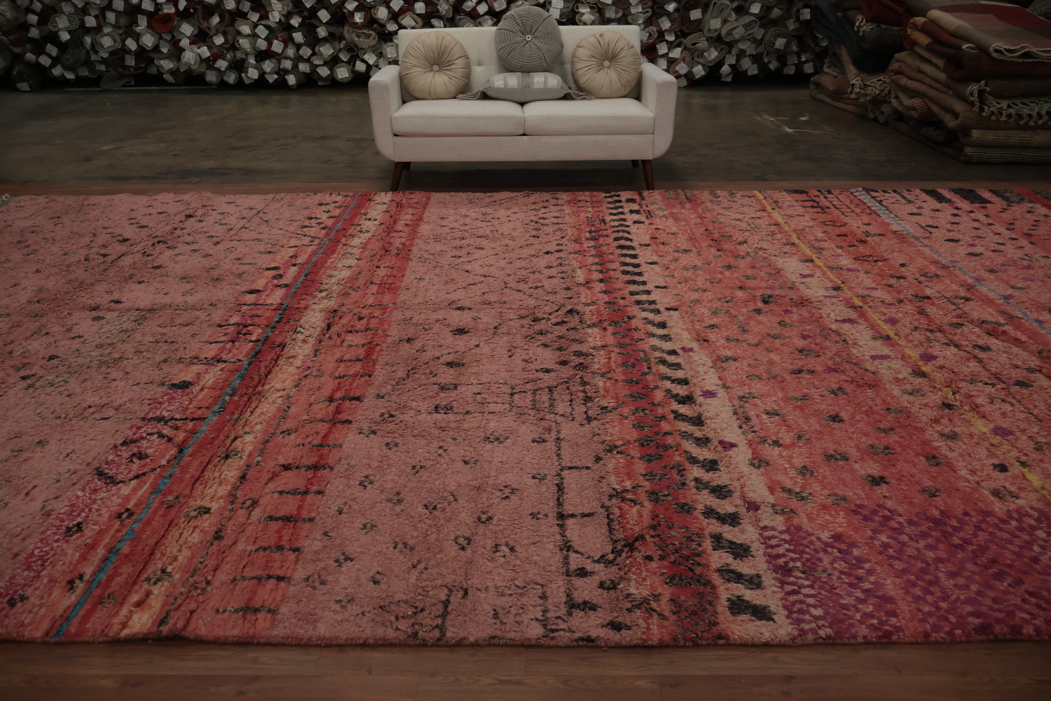 Cozy Ethnic Boho Moroccan Large Rug 11x19 for Adding Warmth to Spaces