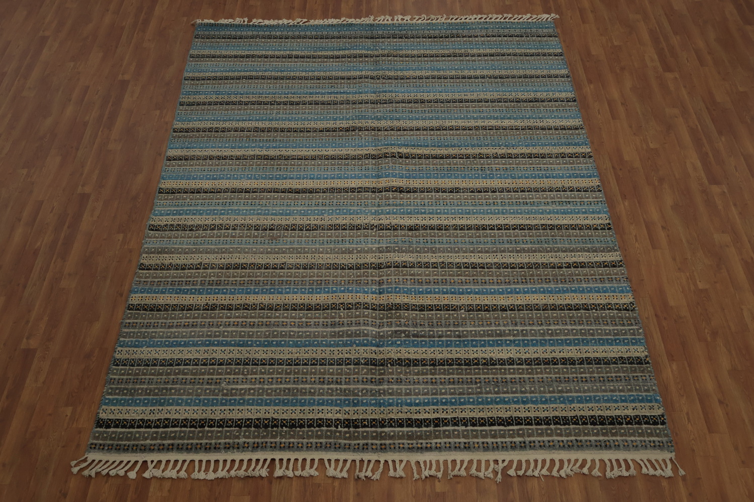 Striped Moroccan Oriental Area Rug 8x11