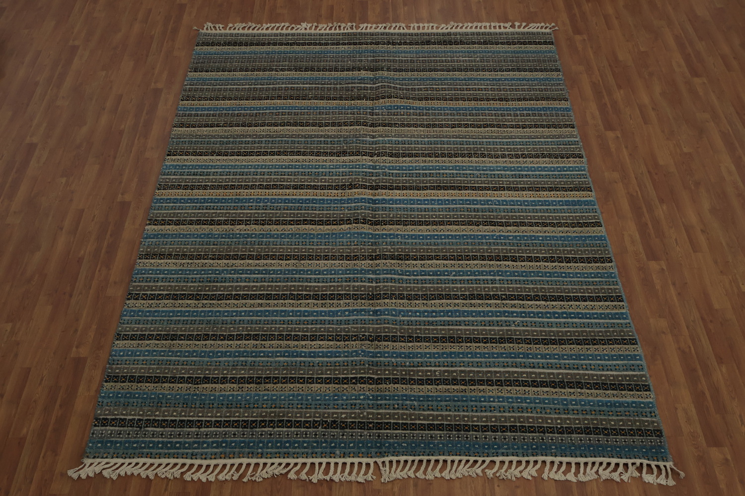 Striped Moroccan Oriental Area Rug 8x11
