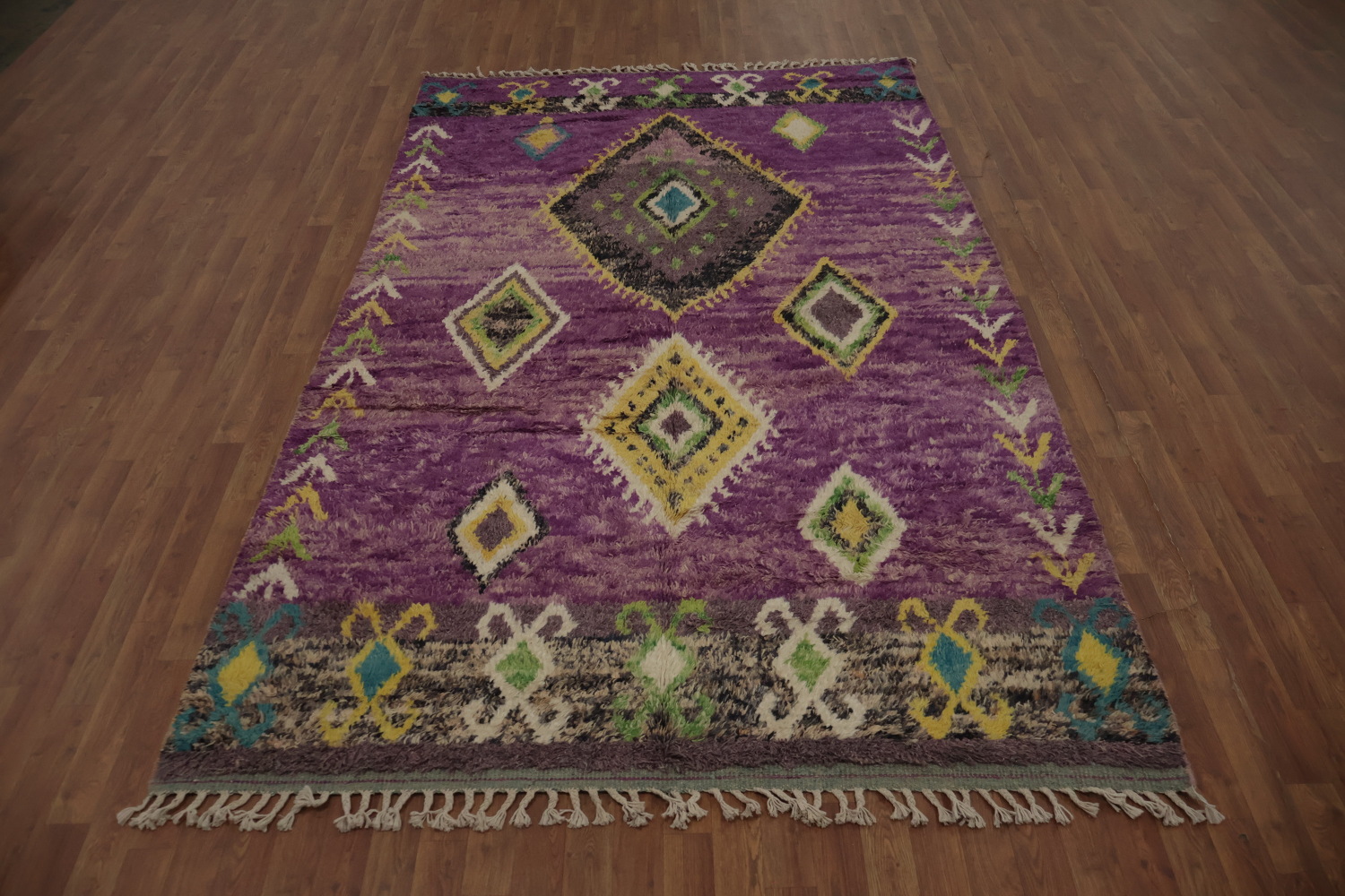 Purple Moroccan Oriental Area Rug 6x10