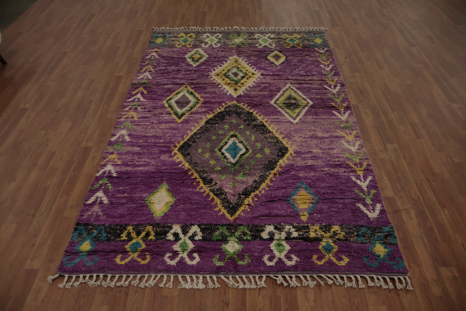 Purple Moroccan Oriental Area Rug 6x10